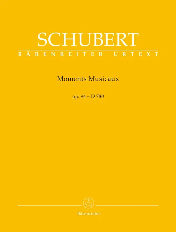 Schubert: Moments Musicaux Op 90 D 780 for Piano Solo
