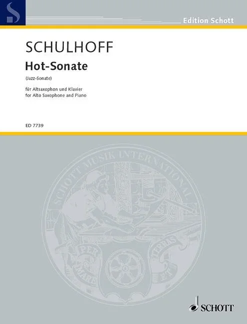 Schulhoff: Hot-Sonata (Jazz Sonata)