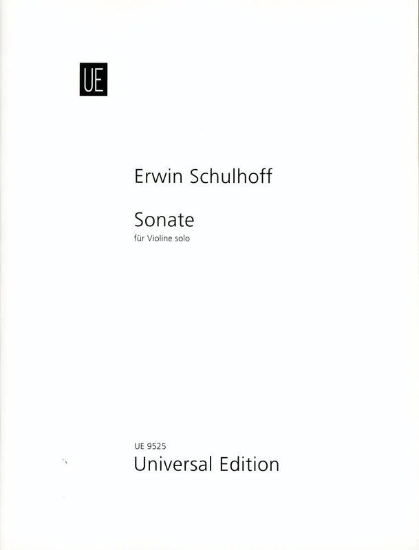 Schulhoff: Sonata for Solo Violin