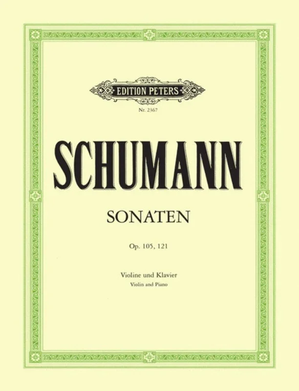 Schumann – Sonata No 1 A Min Op 105 / No 2 D Min Op 121 (Softcover Book)