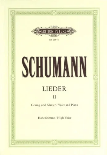 Schumann : Complete Songs Vol.2 High Voice & Piano (Peters)