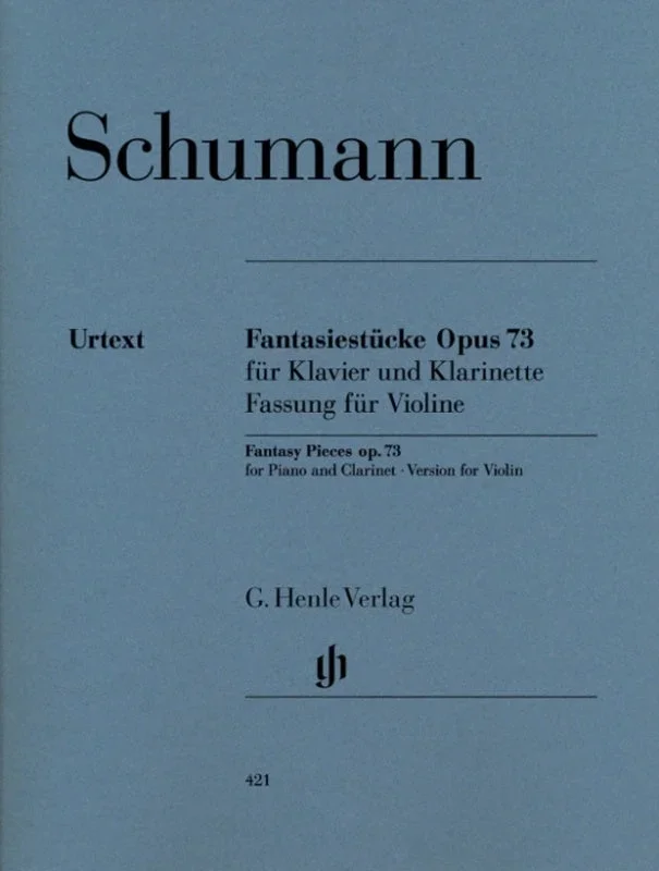 Schumann: Fantasy Pieces for Clarinet Op 73 Violin Version