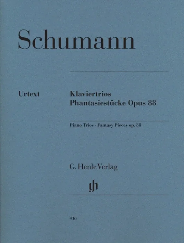 Schumann: Piano Trios & Fantasy Pieces Op 88 Score & Parts