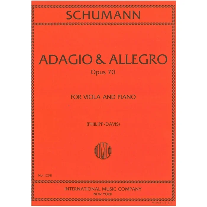 Schumann, Robert – Adagio and Allegro op.70