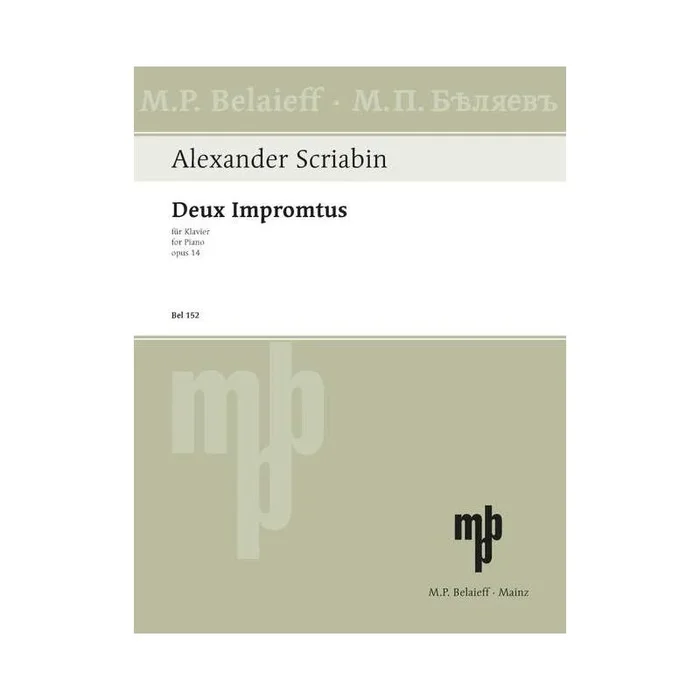 Scriabin, Alexander Nikolayevich – Two Impromptus op. 14