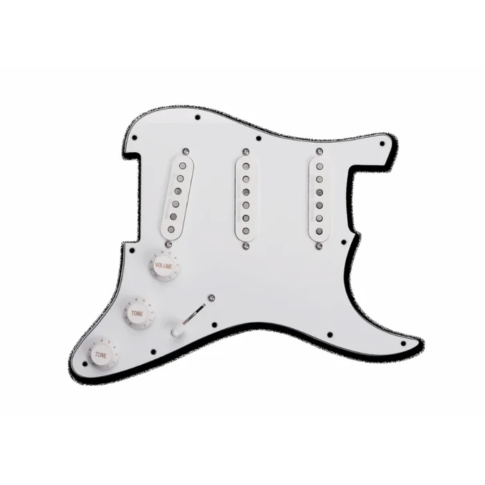 SD Pickguard Assembly Classic White with Seymour Duncan Stack Plus Pickups