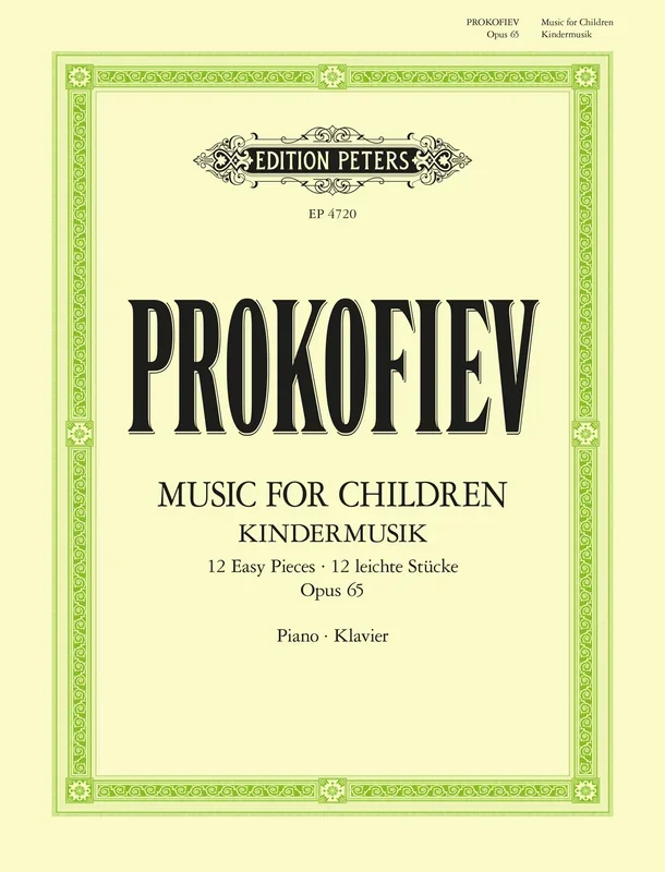 Sergei Prokofiev : Sergei Prokofiev : Tarantella – Piano – Faber Digital