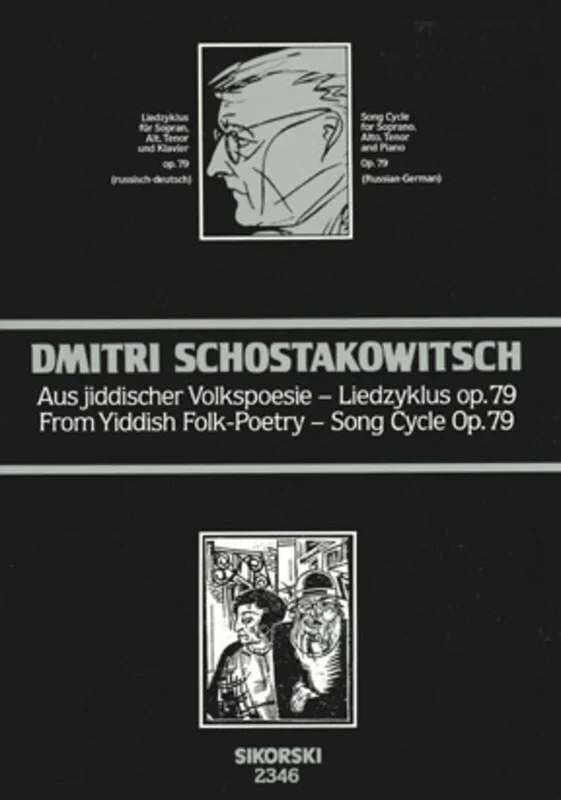 Shostakovich – From Yiddish Folk-Poetry Op 79 (Softcover Book)
