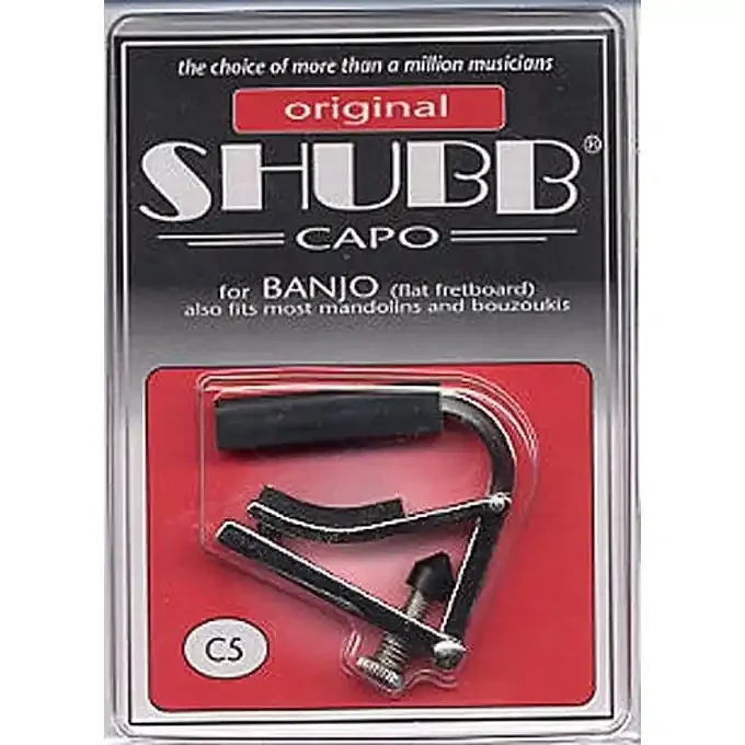 Shubb C5 Banjo / Mandolin Capo – Polished Nickel