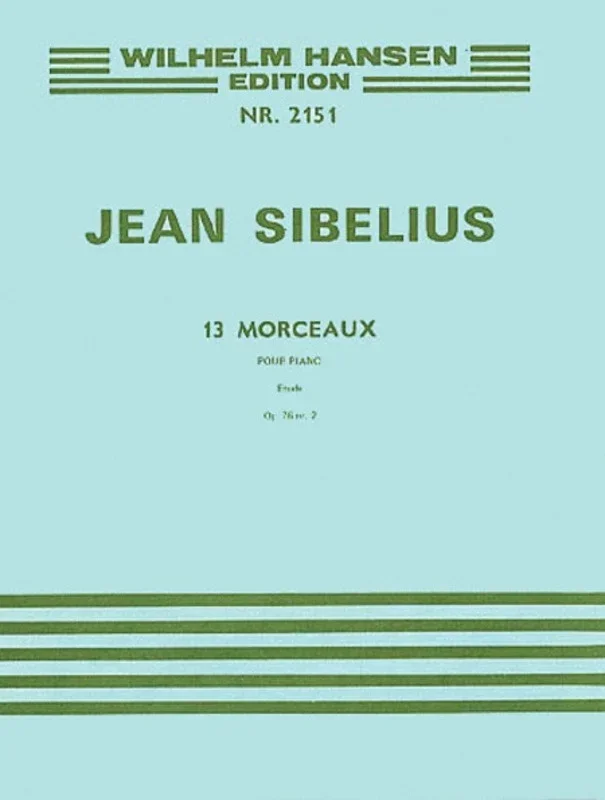 Sibelius – 13 Pieces Op 76 No 2 Etude Piano