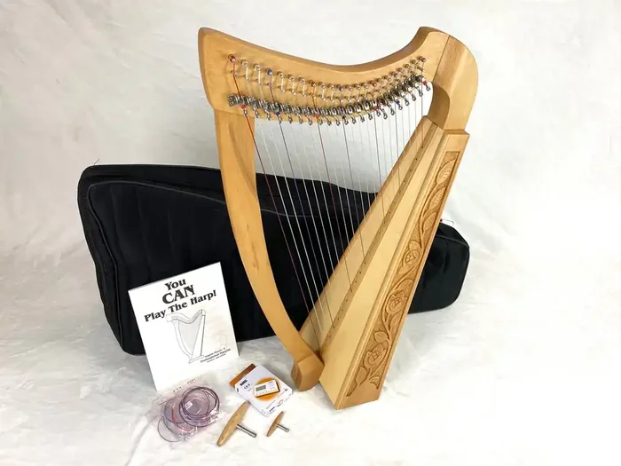 Silver Harp Bundle – Heritage 22 String Heather Harp