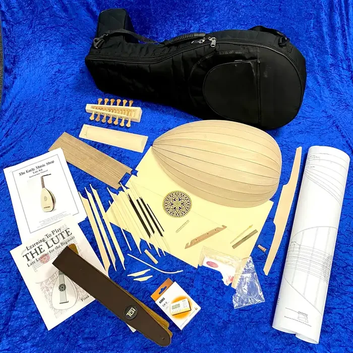 Silver Lute Kit Bundle – EMS Heritage 7 Course Renaissance Lute Kit after Hieber
