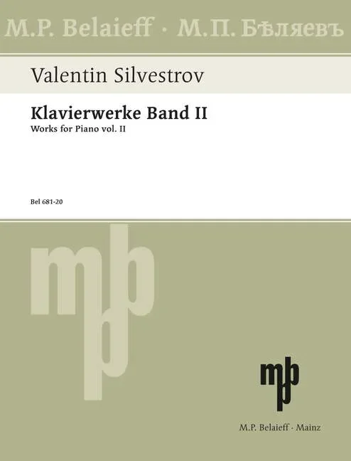 Silvestrov, Valentin : Silvestrov, Valentin : Piano Works, Works from 1954 bis 1973 – piano – Schott Digital