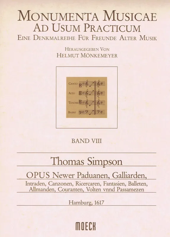 Simpson “Opus Newer Paduanen, Galliarden…” in 5 Parts