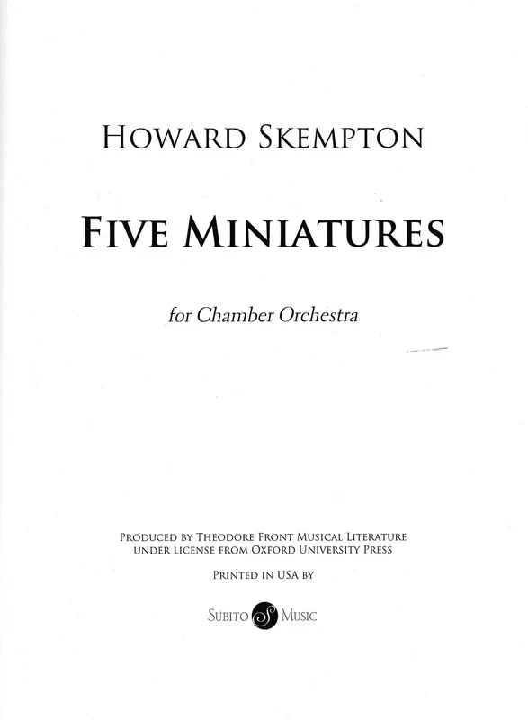 Skempton: Five Miniatures