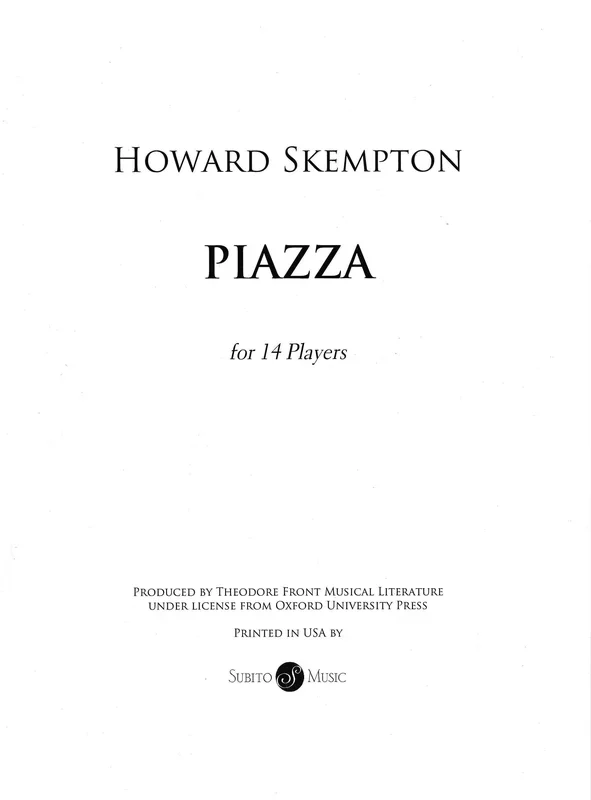 Skempton: Piazza
