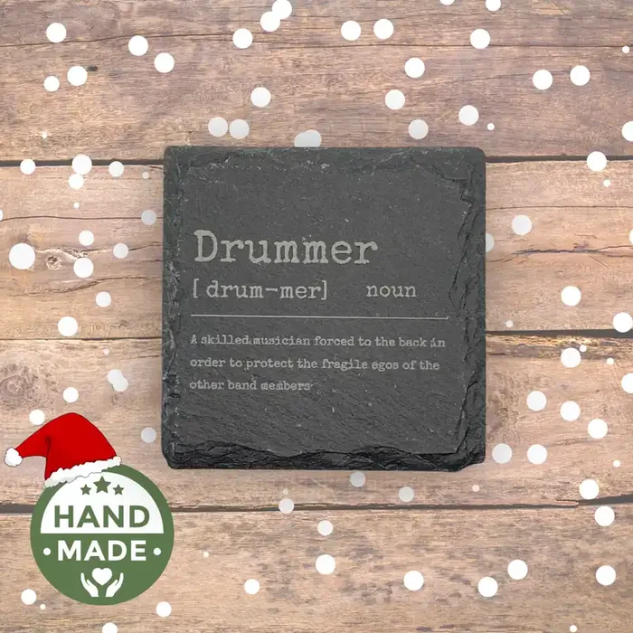 Slate ‘Drummer‘ Coaster