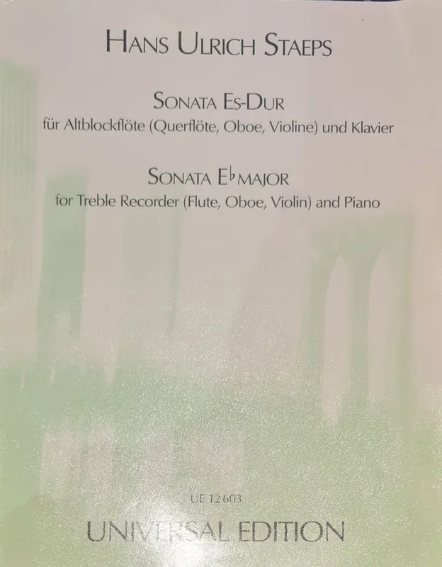 Sonata Eb Major for Treble Recorder