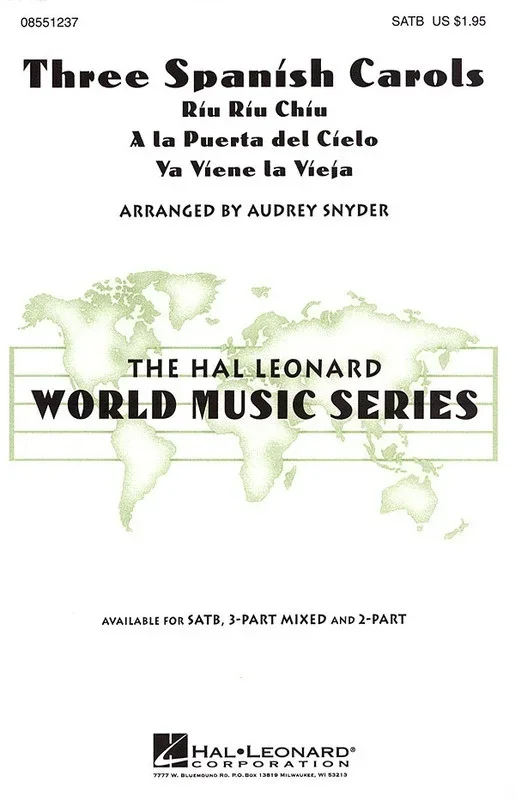 Spanish Carols 3 For 3 Pt Mixed (Octavo)