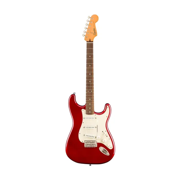 Squier Classic Vibe 60s Stratocaster Electric Guitar, Laurel FB, Candy Apple Red