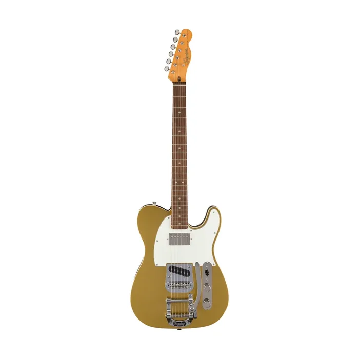 Squier FSR Classic Vibe Custom Telecaster SH Electric Guitar w/Bigsby, Aztec Gold