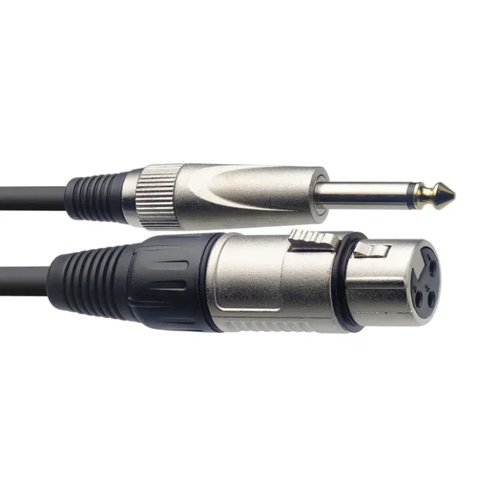 Stagg 6m Female XLR to Mono Male Jack Cable