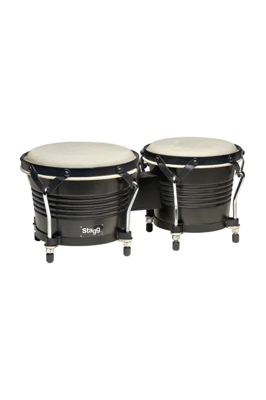Stagg Black Wooden Bongos