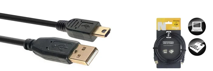 Stagg NCC5UAUNA USB A to Mini USB A 2.0 5M/16FT [Clearance]