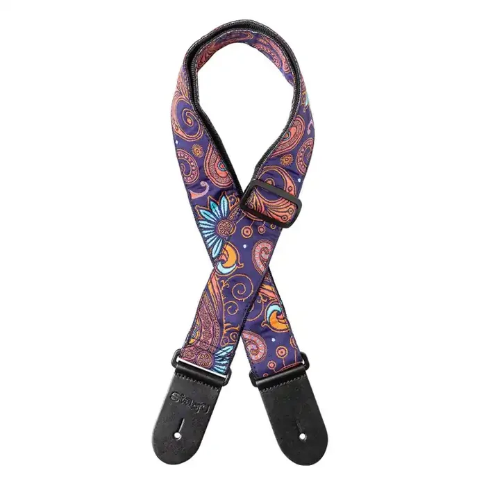 Stagg Paisley Guitar Strap – Orange 2