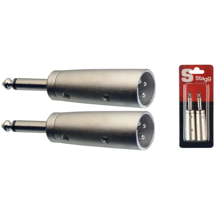 Stagg S series 2x Male mono phone-plug / Male XLR plug