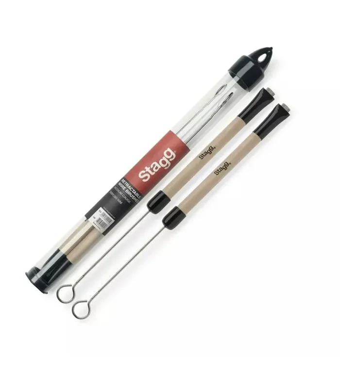 Stagg Telescopic Wire Brush With Wood Handle