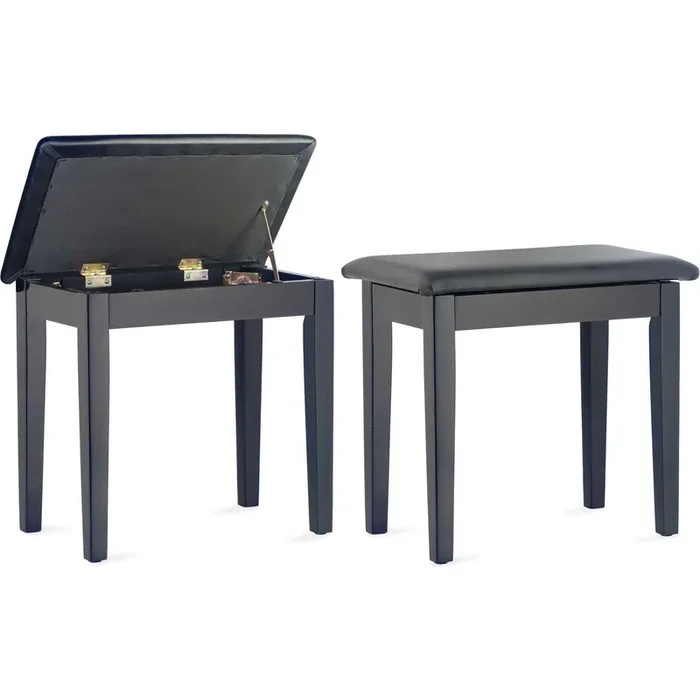 Stagg Wooden Fixed Height Piano Bench (w/ Storage)