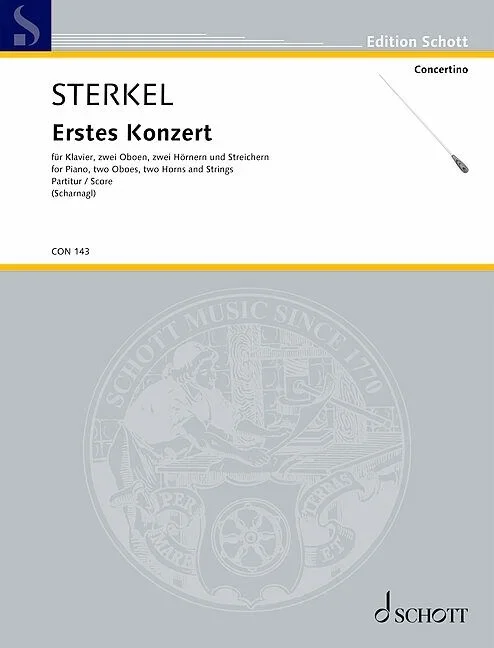 Sterkel, Johann Franz Xaver : Sterkel, Johann Franz Xaver : First Concerto C Major, op. 20, – piano with 2 oboes, 2 horns and str