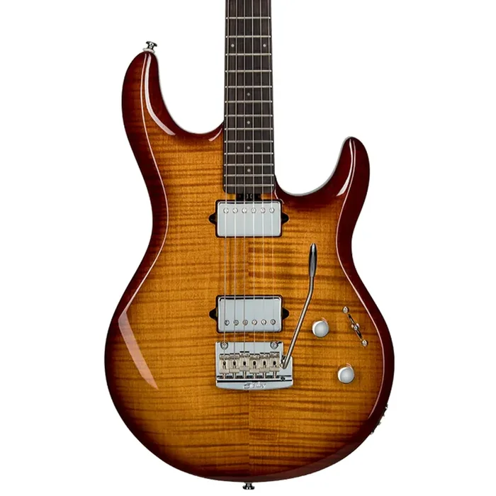 Sterling by Music Man Luke Flame Top Maple – Hazel Burst