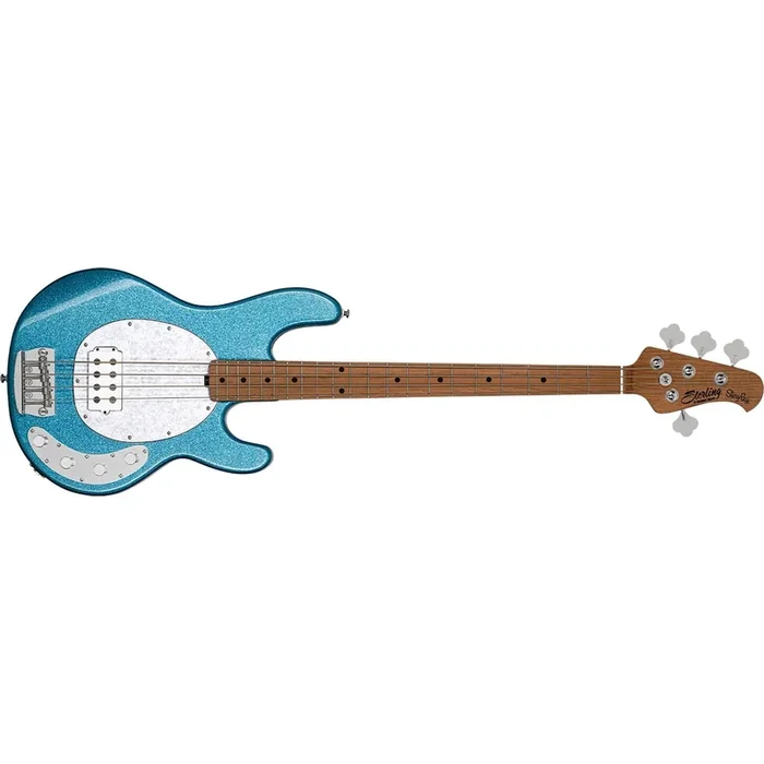 Sterling by Music Man SBMM StingRay RAY34 Sparkle, Blue Sparkle Bass