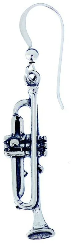 Sterling Silver Earring Trumpet