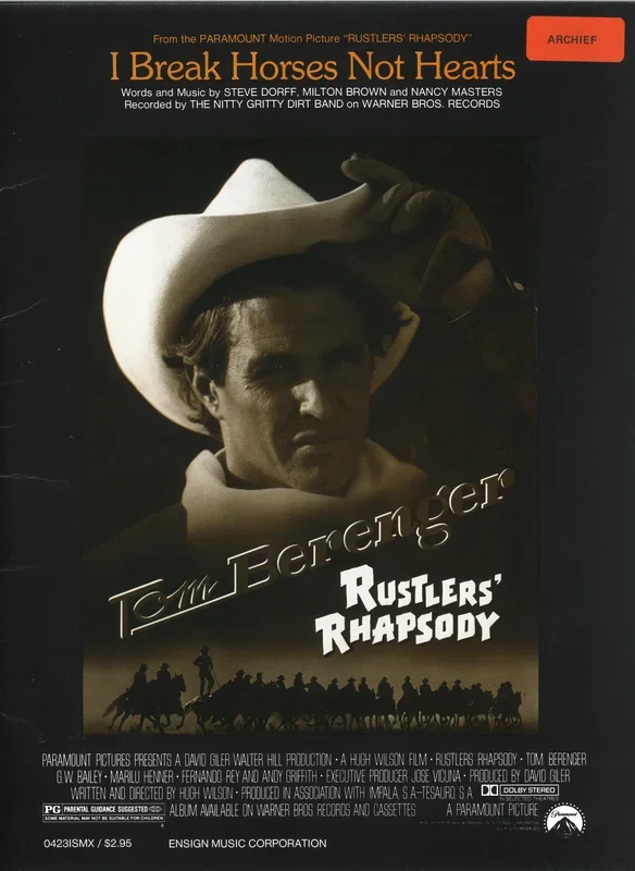 Steve Dorff : Steve Dorff : I Break Horses Not Hearts – Guitar, Piano, Voice – Faber Digital