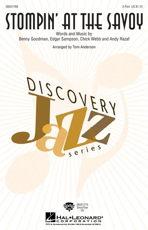 Stompin At The Savoy 2 Pt (Octavo)
