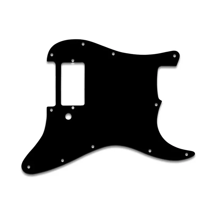 Strat 1 Humbucker Only – Solid Black .090″ / 2.29mm thick, with bevelled edge