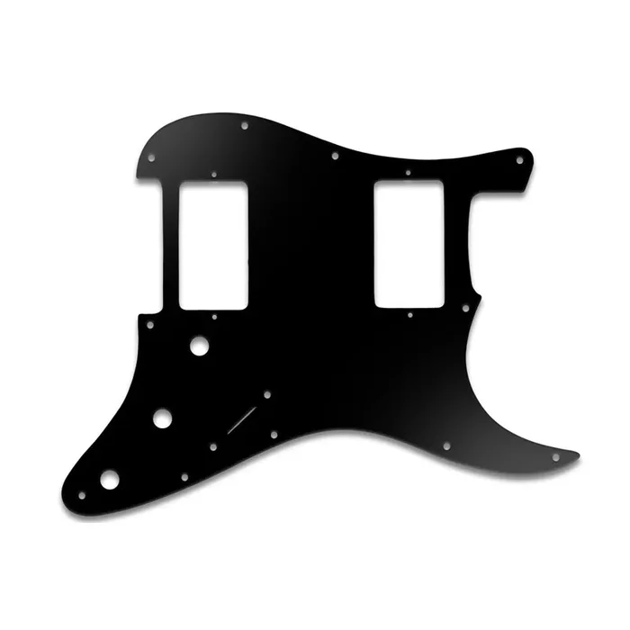 Strat 2 Hums – Matte Black .090″ / 2.29mm thick, with bevelled edge.