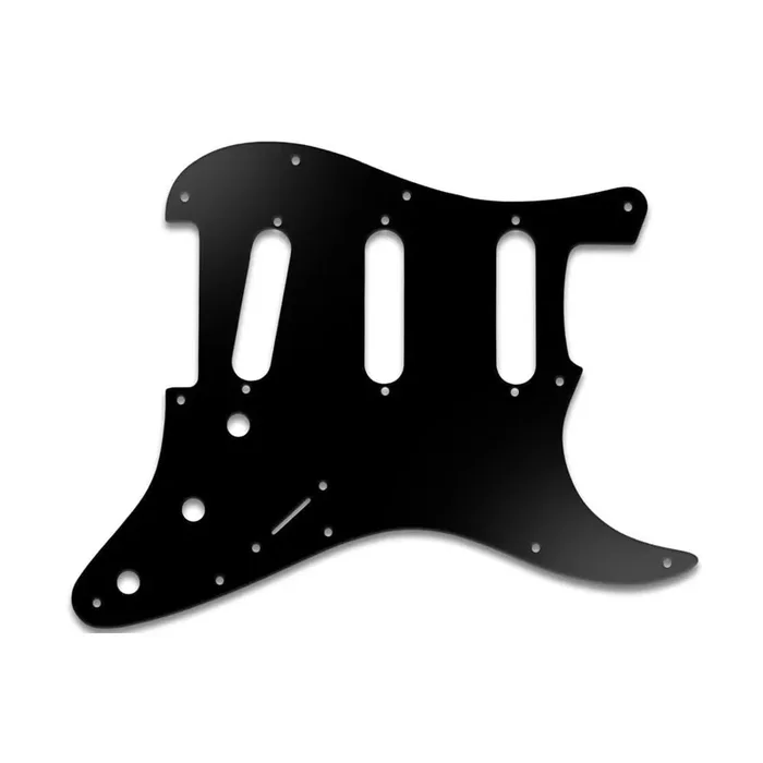 Strat – Matte Black .090″ / 2.29mm thick, with bevelled edge.