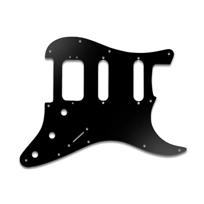 Strat American Deluxe – Matte Black .090″ / 2.29mm thick, with bevelled edge.