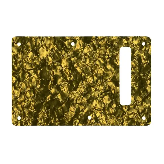 Strat Backplate – Gold Pearl Black/White/Black 4 ply Lamination