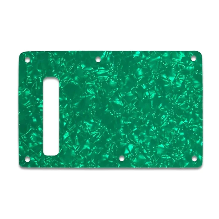 Strat Backplate – Green Pearl White/Black/White 3 ply Lamination