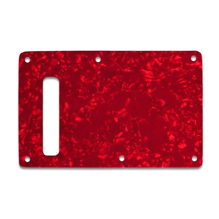Strat Backplate – Red Pearl White/Black/White 3 ply Lamination