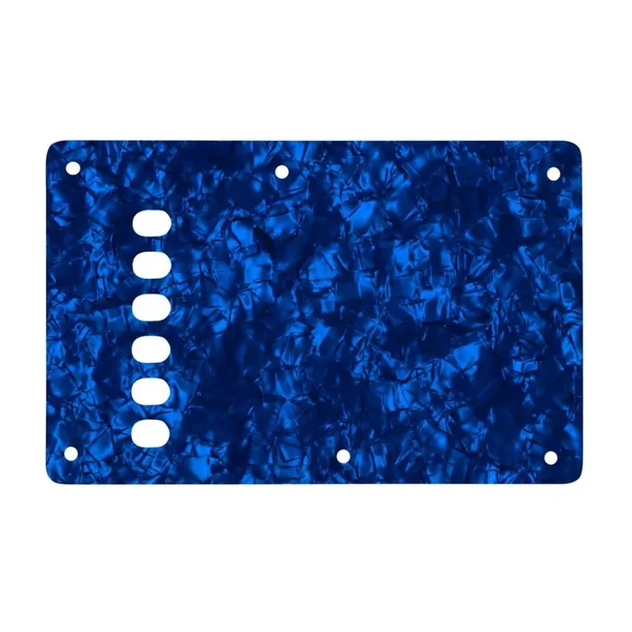Strat Backplate Vintage – Dark Blue Pearl Black/White/Black 4 ply Lamination