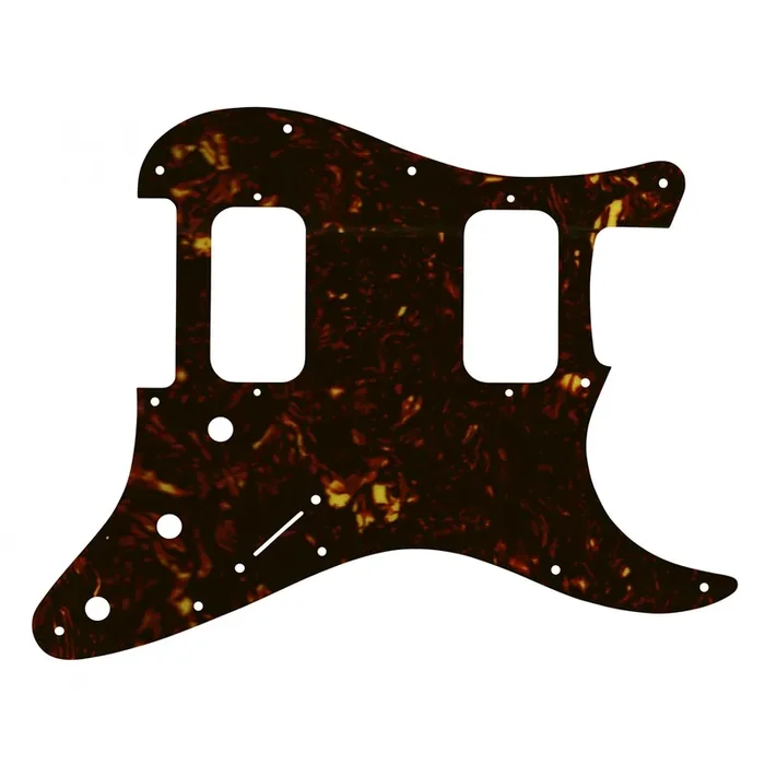 Strat Big Apple/U.S. Dbl. Fat – Dark Brown Celluloid Tortoiseshell White/Black/White 4 ply Lamination