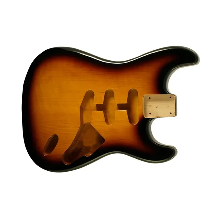strat body tabacco sunburst hardtail(no trem cut)