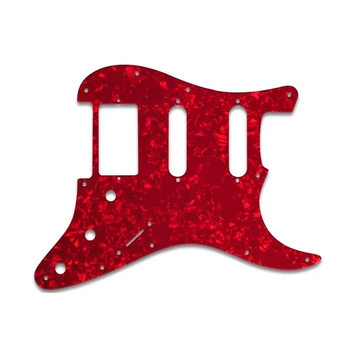 Strat Humbucker Single Single – Red Pearl White/Black/White 3 ply Lamination
