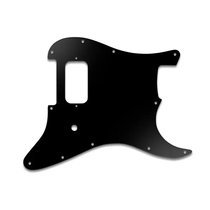 Strat Tom Delonge – Matte Black .090″ / 2.29mm thick, with bevelled edge.